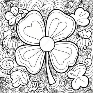 Irish Shamrock Coloring Page 8650-6864