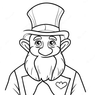 Colorful Irish Leprechaun Coloring Page 8651-6867