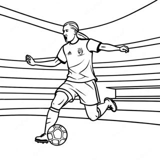 Haaland Scoring A Goal Coloring Page 8671-6906