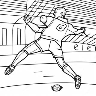 Haaland Scoring A Goal Coloring Page 8671-6907