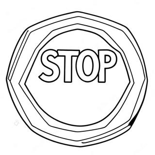 Stop Sign Coloring Pages