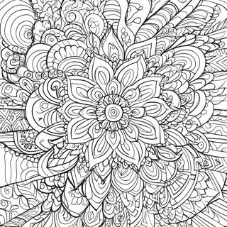 Kleurrijke Sharpie Mandala Kleurplaat 8721-6929