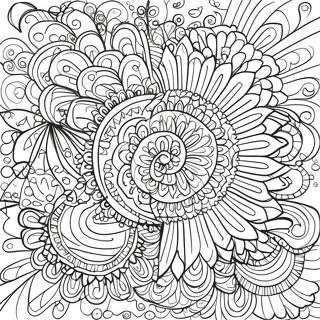 Kleurrijke Sharpie Mandala Kleurplaat 8721-6930