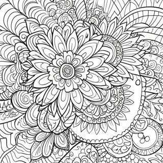 Kleurrijke Sharpie Mandala Kleurplaat 8721-6931