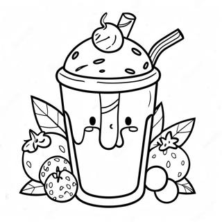 Milkshake Coloring Pages