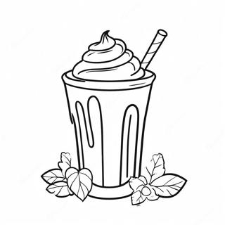 Leckeres Schokoladenmilchshake Ausmalbild 8731-6946