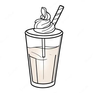 Leckeres Schokoladenmilchshake Ausmalbild 8731-6948