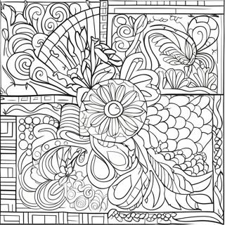 Mosaic Coloring Page For Kids 8740-6970