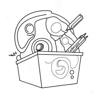 Colorful Wubbox In Action Coloring Page 8761-6966