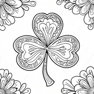 St Patrick S Day Shamrock Coloring Page 8780-6981