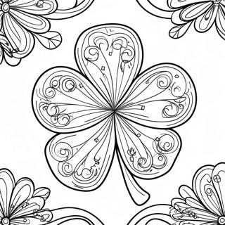 St Patrick S Day Shamrock Coloring Page 8780-6983