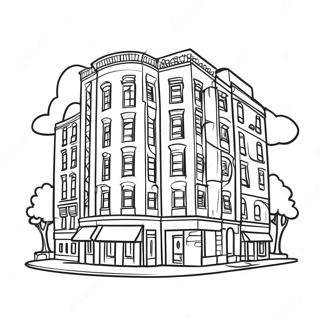 Buildings Coloring Page 8790-6977