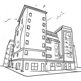 Buildings Coloring Page 8790-6979