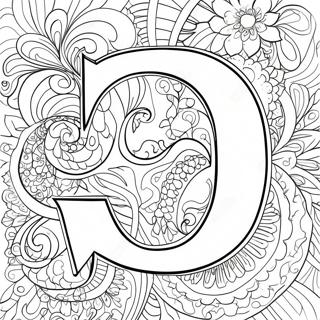 Letter D Coloring Pages