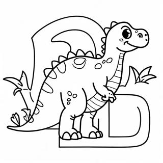 Letter D Coloring Pages