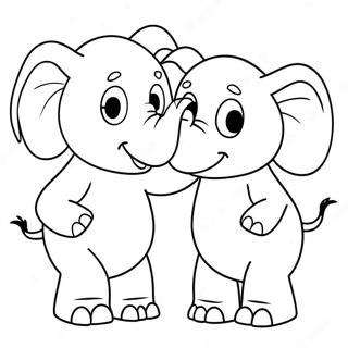 Elephant And Piggie Coloring Pages