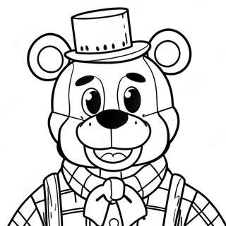 Página Para Colorir Do Freddy Fazbear Assustador 8871-7083