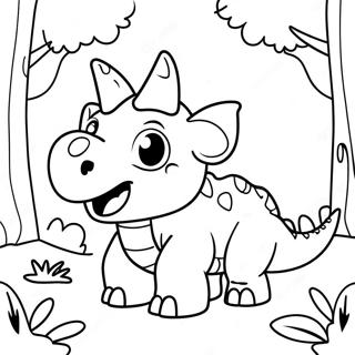 Triceratops Coloring Pages