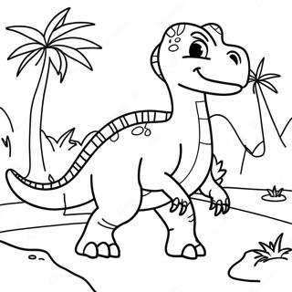 Page À Colorier Aventure De Dinosaure 8900-7076