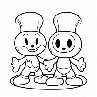 Cuphead And Mugman Adventure Coloring Page 891-719