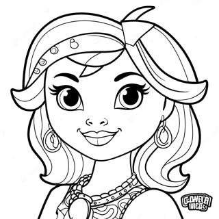 Clawdeen Wolf Monster High Coloring Page 8930-7101