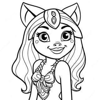 Clawdeen Wolf Monster High Coloring Page 8930-7103