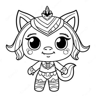 Clawdeen Wolf In Spooky Outfit Coloring Page 8931-7122