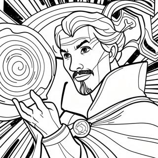 Doctor Strange Casting Spells Coloring Page 8961-7133