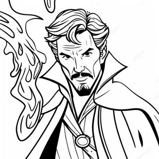 Doctor Strange Casting Spells Coloring Page 8961-7134