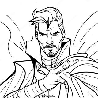 Doctor Strange Casting Spells Coloring Page 8961-7136