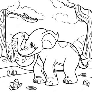 3d Animal Kingdom Coloring Page 8971-7140