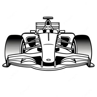 Formula 1 Racing Car Coloring Page 8990-7141