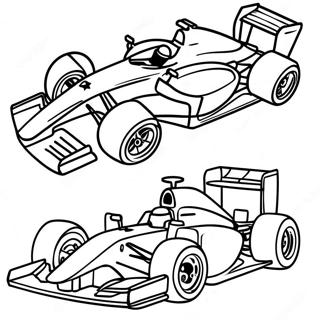 Formula 1 Racing Car Coloring Page 8990-7142