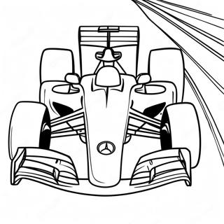 Formula 1 Racing Car Coloring Page 8990-7144