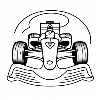 Fast Formula 1 Race Track Coloring Page 8991-7145