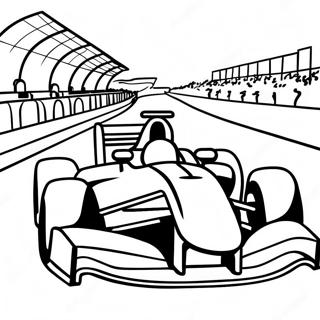 Fast Formula 1 Race Track Coloring Page 8991-7147