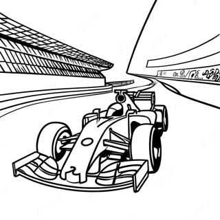 Fast Formula 1 Race Track Coloring Page 8991-7148