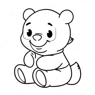 Baby Winnie The Pooh Coloring Page 9010-7185