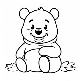 Baby Winnie The Pooh Coloring Page 9010-7186