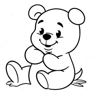 Baby Winnie The Pooh Coloring Page 9010-7187