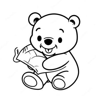 Baby Winnie The Pooh Coloring Page 9010-7188