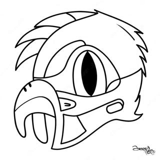 Philadelphia Eagles Mascot Coloring Page 901-721