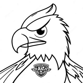 Philadelphia Eagles Mascot Coloring Page 901-723