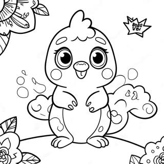 Hatchimal Coloring Pages