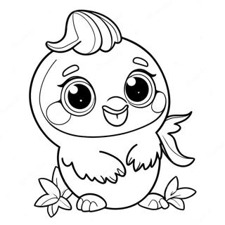 Hatchimal Coloring Page 9020-7163