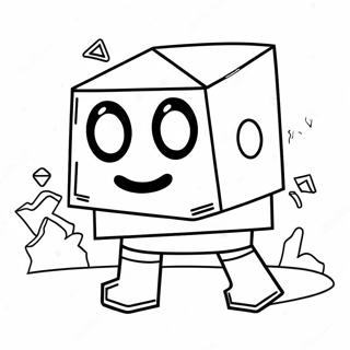 Geometry Dash Character Coloring Page 9050-7192