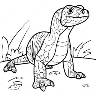 Komodo Dragon Coloring Pages