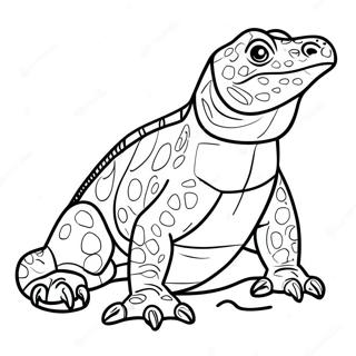 Komodovaraan Kleurplaat 9080-7210