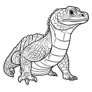 Komodovaraan Kleurplaat 9080-7212