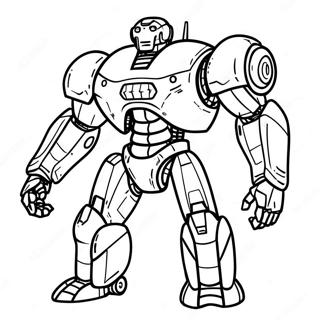 Pacific Rim Jaeger Robot Coloring Page 9101-7228